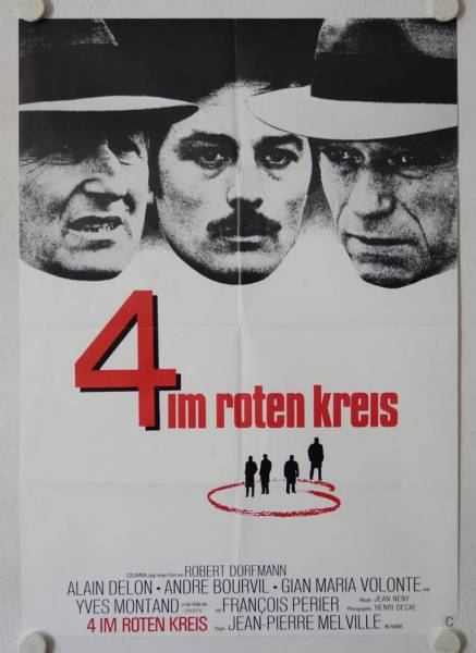 Le Cercle Rouge - The Red Circle original release german movie poster